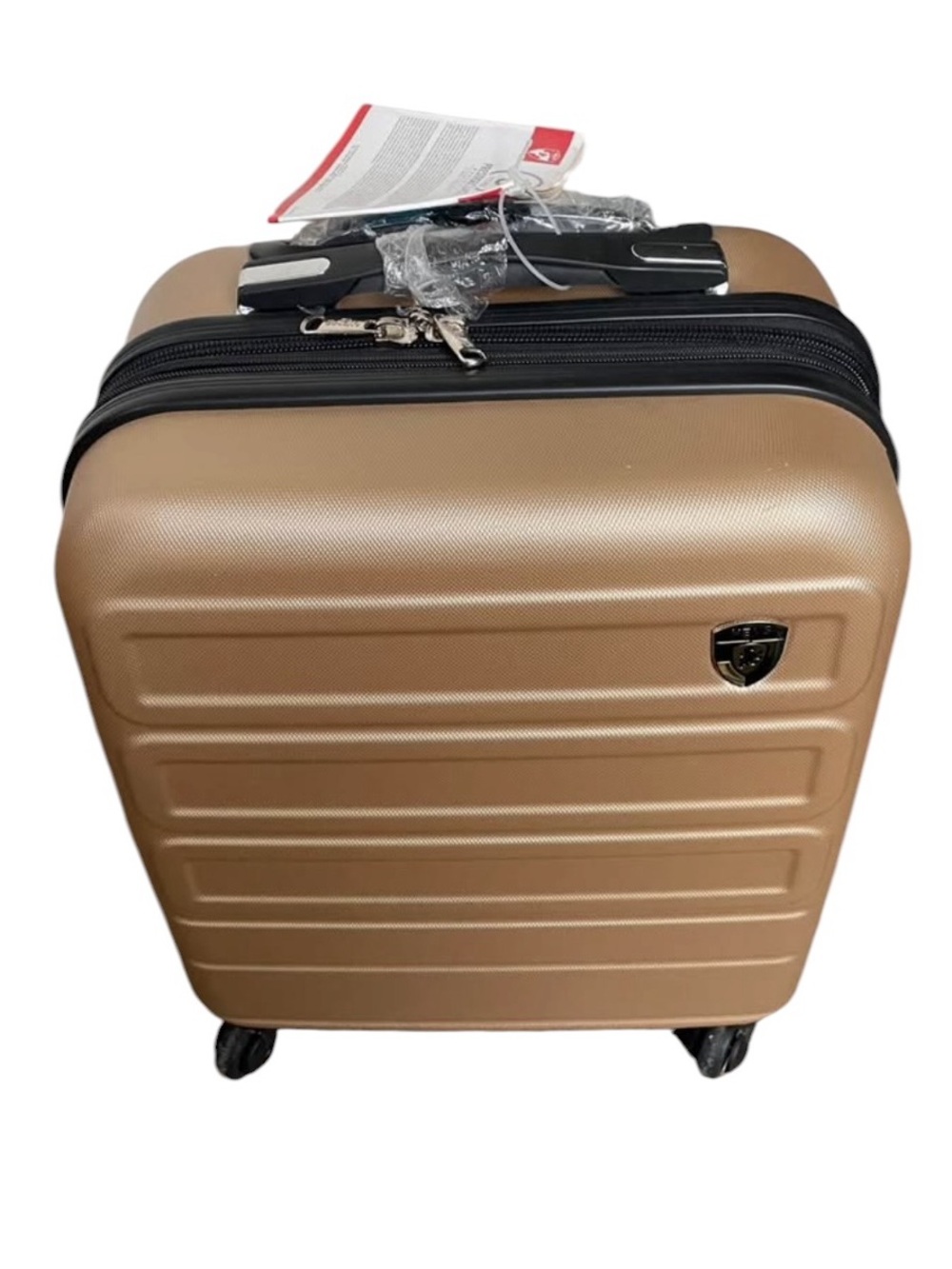HEYS Equator Champagne Gold Carry-On Spinner suitcase